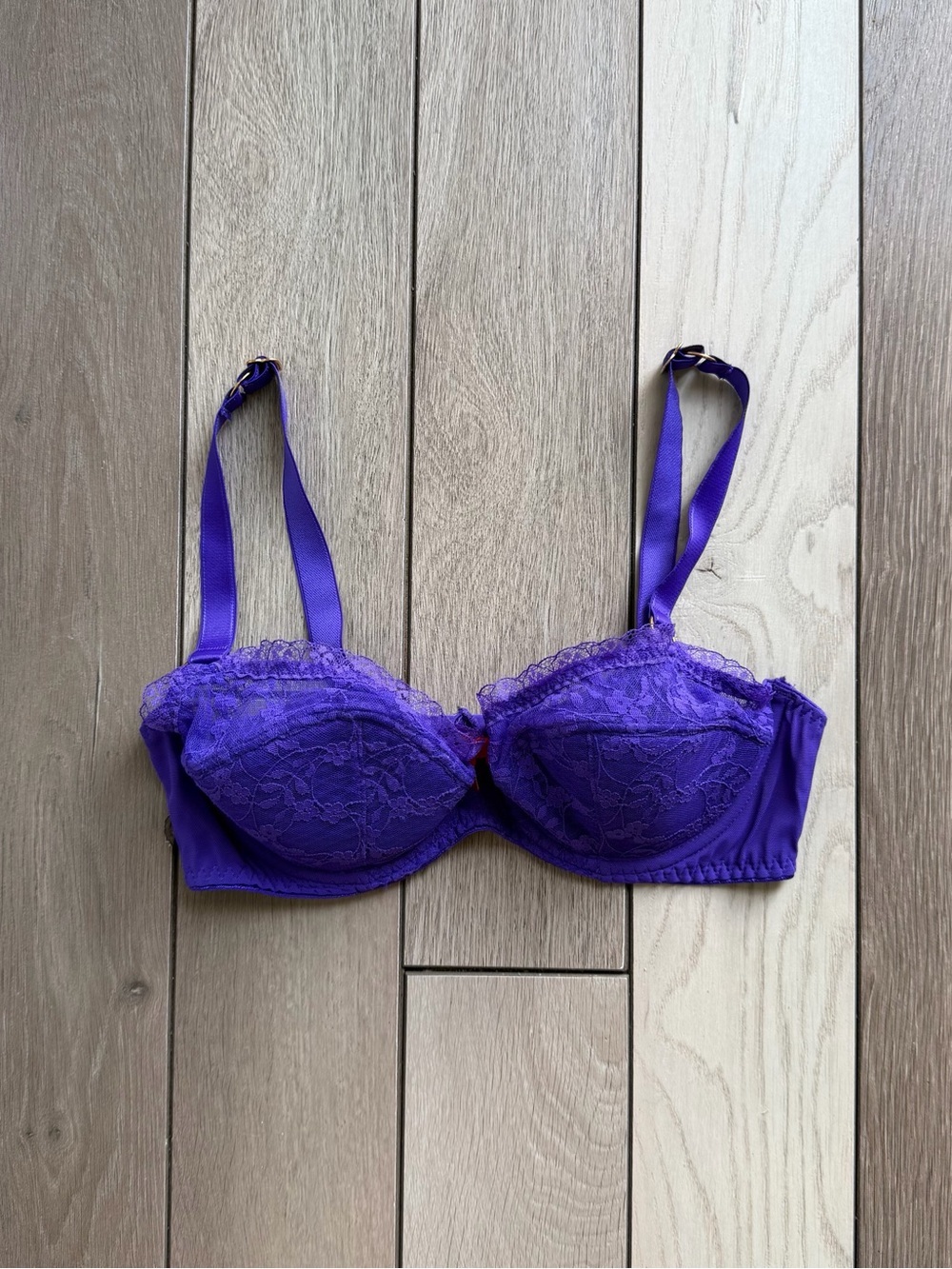 Agent Provocateur Purple Lace Underwire Bra - Women Intimates